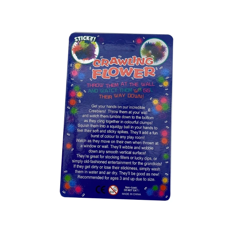 Juguete para aliviar el estr&eacute;s para ni&ntilde;os peque&ntilde;os, Bola de flor suave en miniatura, juguete realista para gatear-4