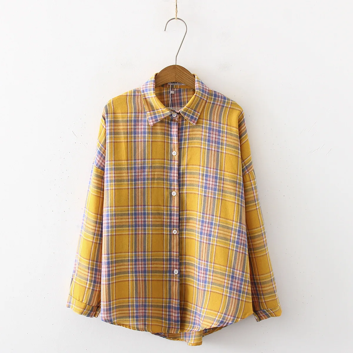 Осенняя Новинка женские блузки рубашки с длинным рукавом хлопковая рубашка в