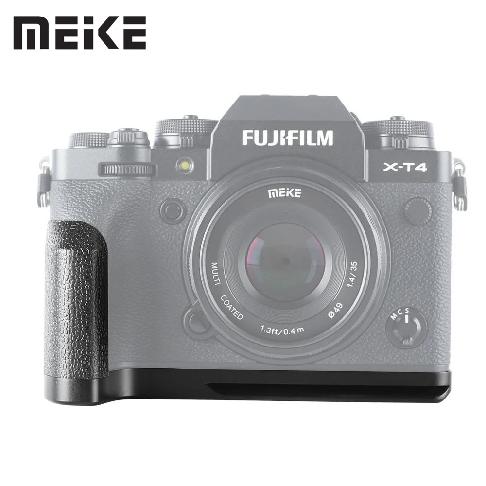 

Meike MK-XT4G ручка из алюминиевого сплава с быстроразъемной пластиной L-образный кронштейн для Fujifilm X-T4