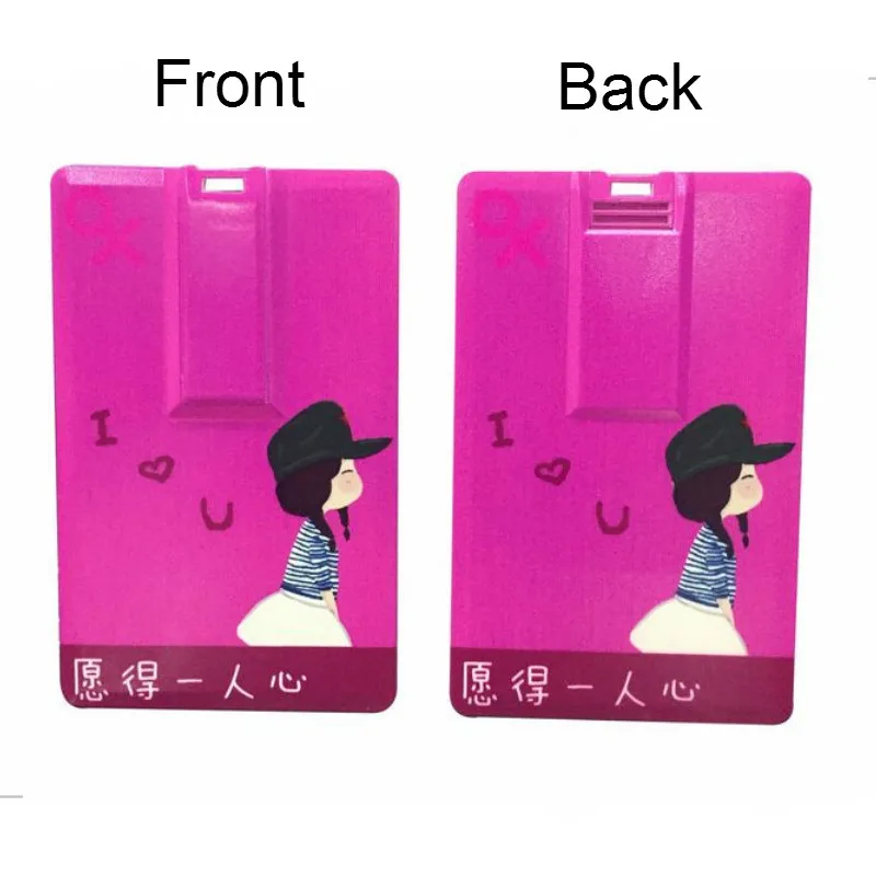 Usb-накопители изготовленным на заказ логосом кредитную карту в форме