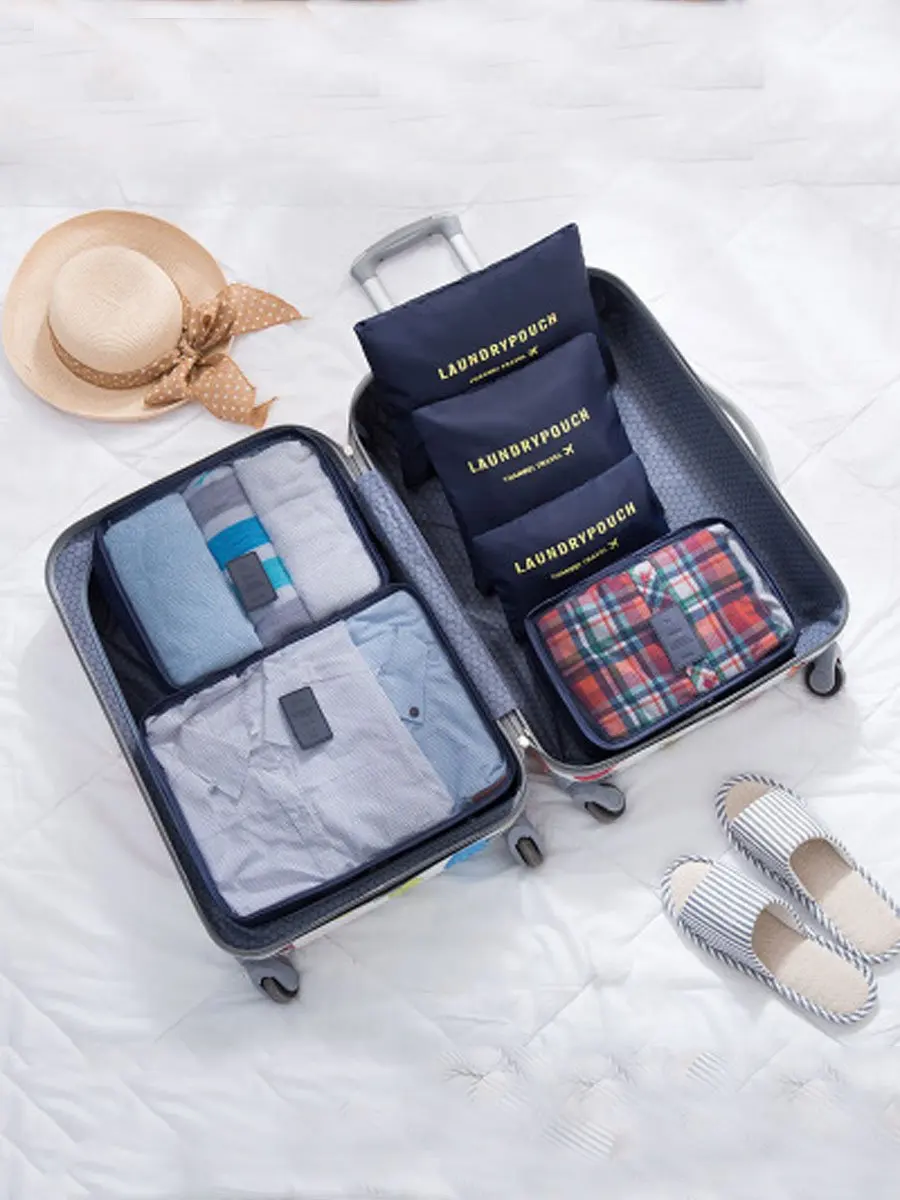 

6Pcs Travel Storage Bags Set Simple Multi-use Parting Organization Bags