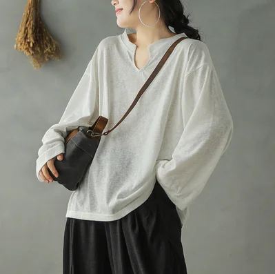 Весна 2020 футболка большого размера свободные женские универсальные топы Новые