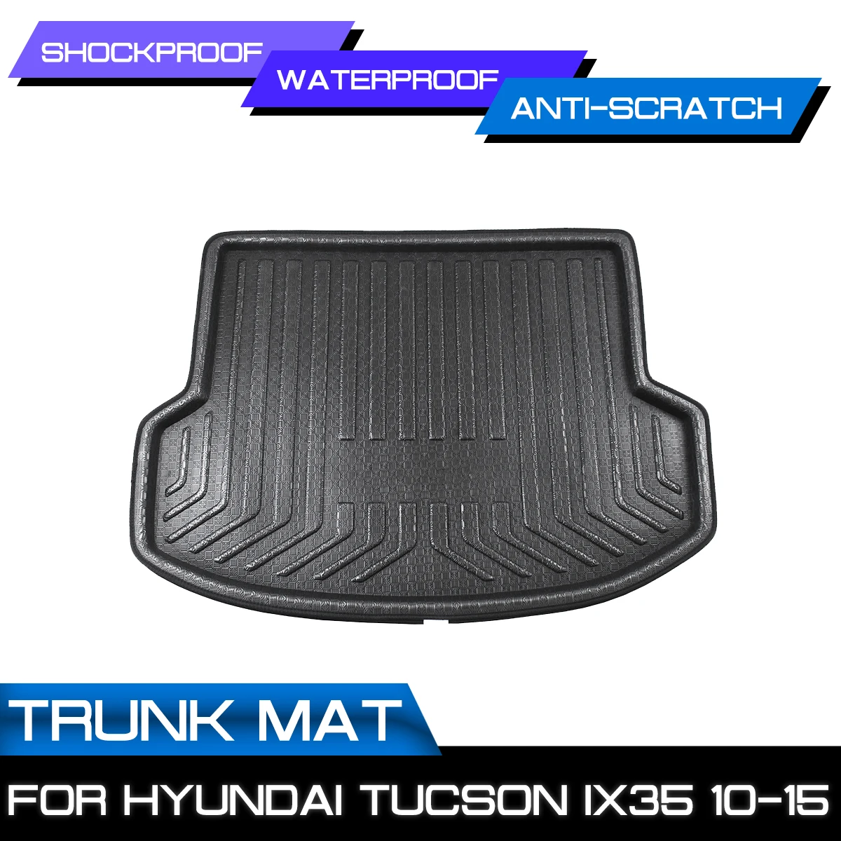 Car Floor Mat Carpet Rear Trunk Anti-mud Cover For Hyundai Tucson IX35 2010 2011 2012 2013 2014 2015 | Автомобили и мотоциклы