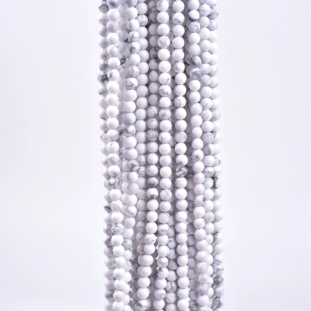 Asingeloo натуральный драгоценный камень полированные белые зеркальные бусины для