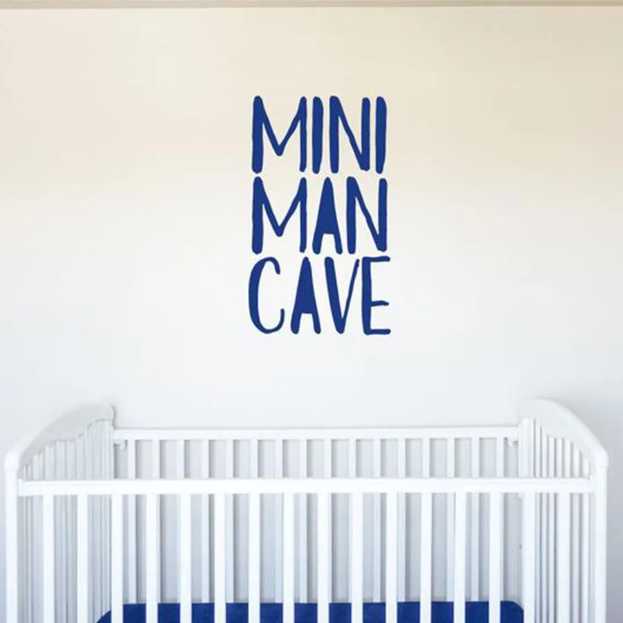 Mini Man Cave Настенная Наклейка детская для новорожденных мальчиков комната