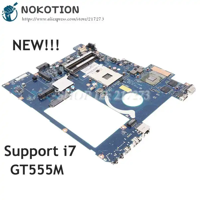 Материнская плата NOKOTION для ноутбука Lenovo IdeaPad Y570 HM65 DDR3 GT555M GPU PIQY1 LA-6882P основная -