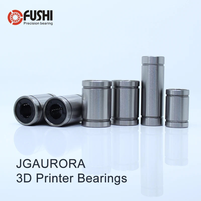 

3D Printer Parts Linear Bearings Set for JGAurora A5 / A5S / A1 A3S High Quality LM10UU LM8UU LM8LUU Bearing