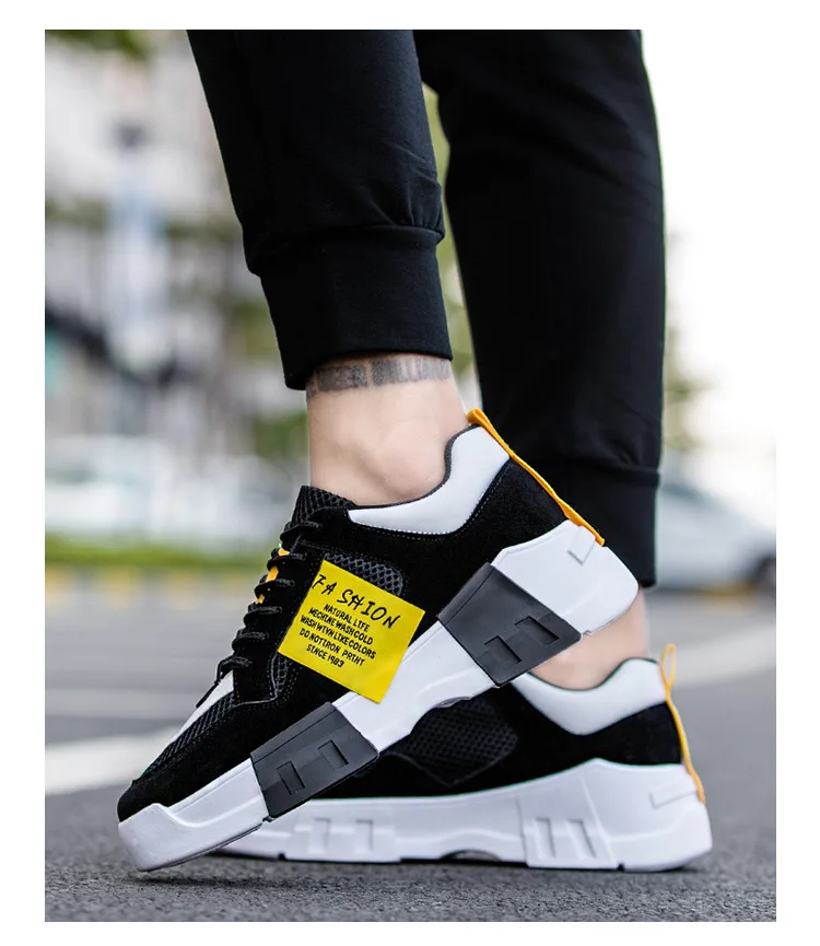 Мужские кроссовки, увеличивающие рост, повседневная мужская обувь на толстой подошве, модные кроссовки, мужские кроссовки, уличная Мужская Вулканизированная обувь, N-45
