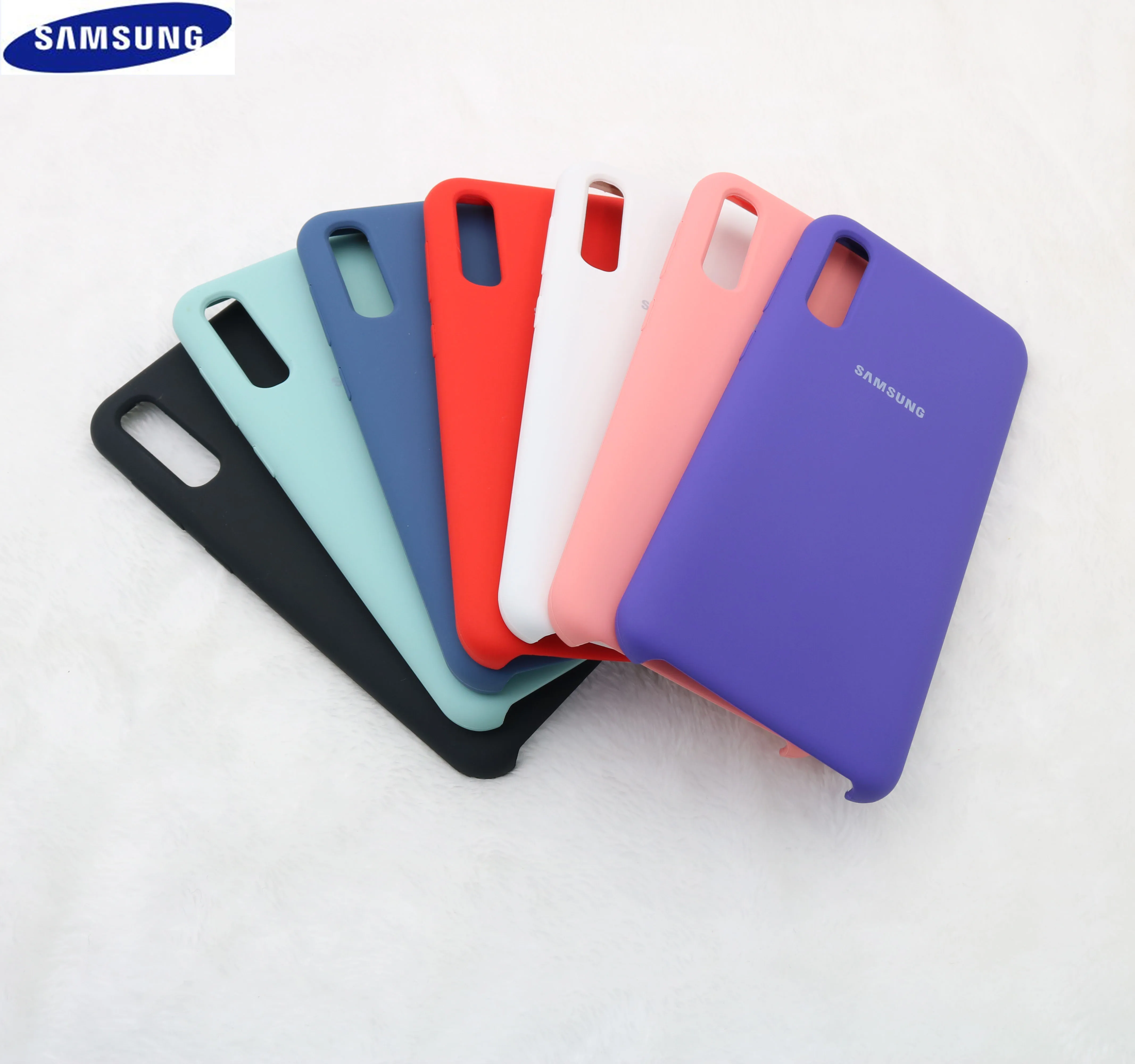 Оригинальный жидкий силиконовый чехол для Samsung Galaxy A50 мягкий шелковистый a50 2019 A505