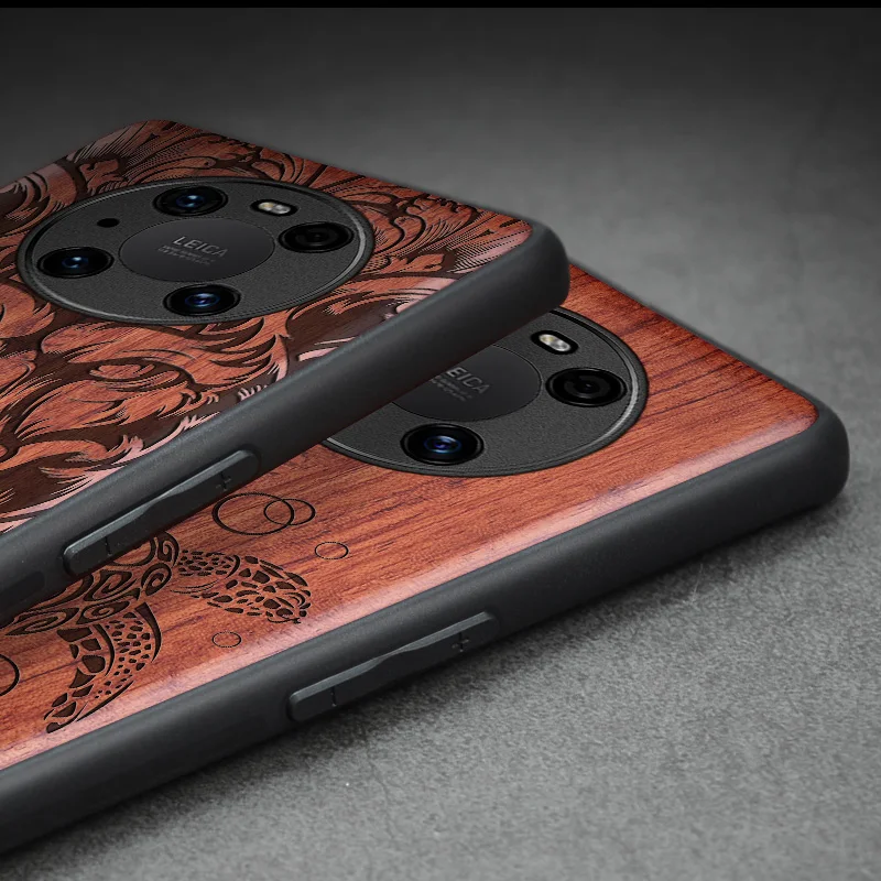 

Luxury Wooden TPU Bumper Case For Huawei Mate 40 Lite Case Shockproof Real Wood Full Cover Coque For Huawei Mate 40 Pro Funda