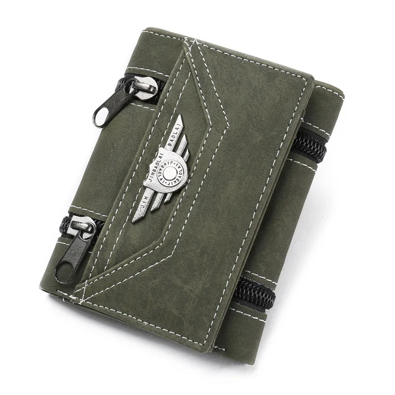 Кошелек мужской классический модный новый индивидуальный короткий кошелек на