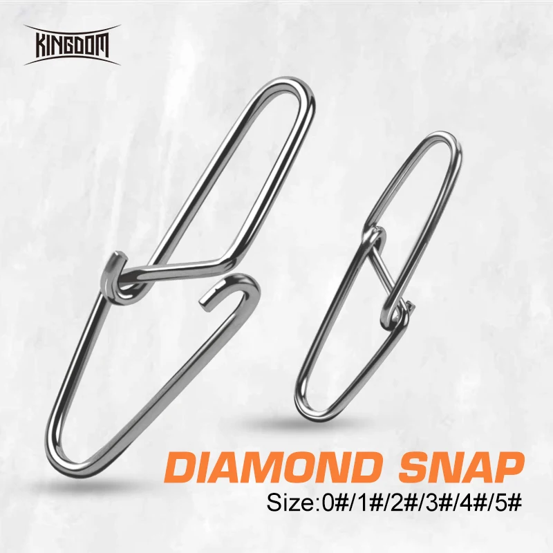 

Kingdom DIAMOND SNAP Fishing Hooks 0# 1# 2# 3# 4# 5# Stainless Steel Fly Fishing Jip Barbed Carp Fishhook Sea Tackle Accessories