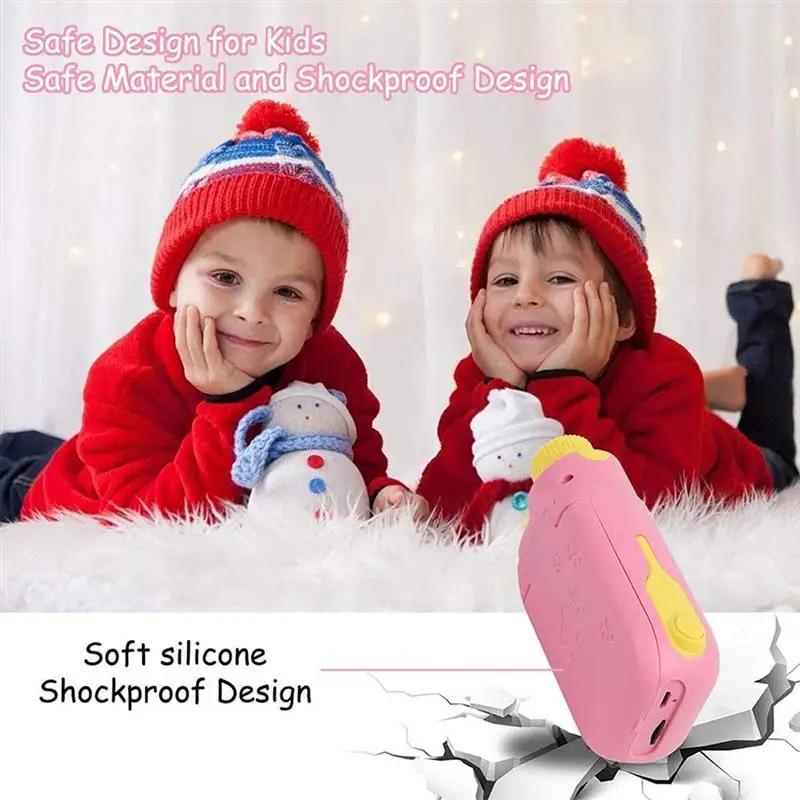 Portable Kids Camera Mini Digital 1080P HD Cameras 2 inch Rotation Screen 2000W Pixels DV Player for Boys Girls Gift Cute Toys