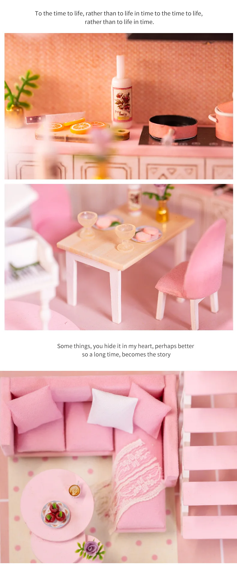 Cutebee DIY кукольный домик деревянные кукольные домики миниатюрный кукольный домик мебель набор игрушек для детей год рождественский подарок Каса K47