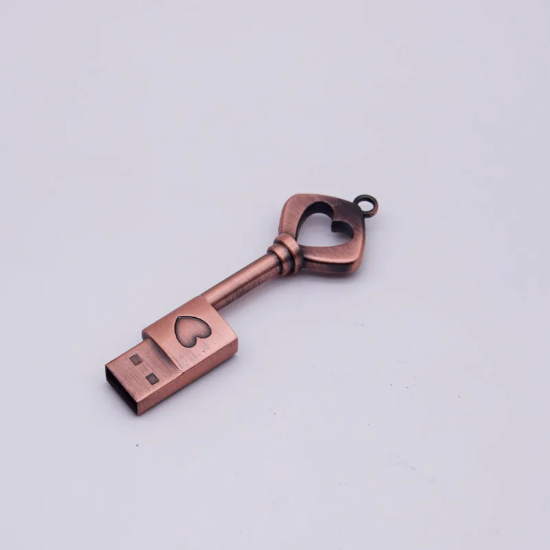 Новый креативный USB 2 0 32 ГБ 16 8 4 128 МБ металлический флеш-накопитель в форме сердца