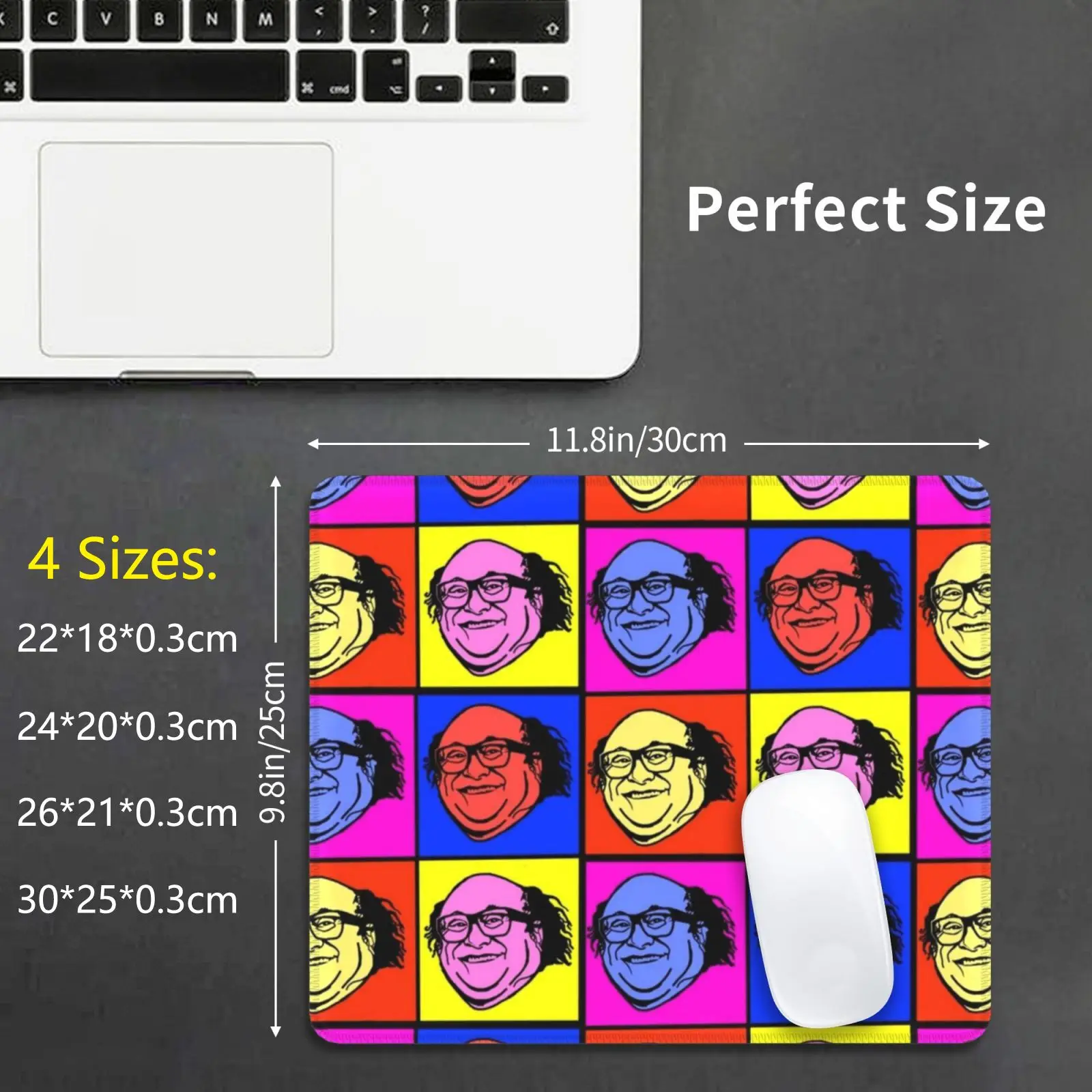 

Коврик для мыши с рисунком Дэнни ДеВито, наклейка с рисунком в красном ящике, Дэнни ДеВито