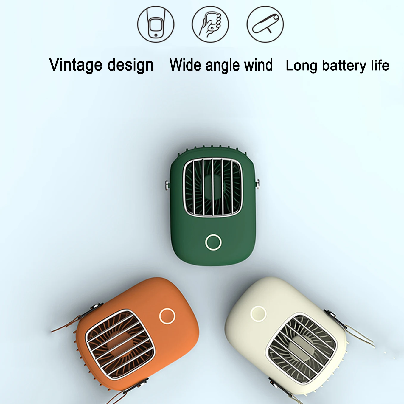 

Neck fan portable mini usb fans 5V air cooler rechargeable ventilador small Travel handheld Electric fan silent cooling for home