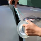 Автомобильные наклейки, защитная пленка на порог двери автомобиля, Защитная Прозрачная многофункциональная нано-клейкая автоматическая защита