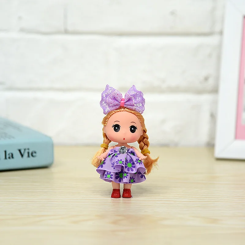 9 см большим бантом и цветами в стиле Принцесса путать кукла малыш пухленький