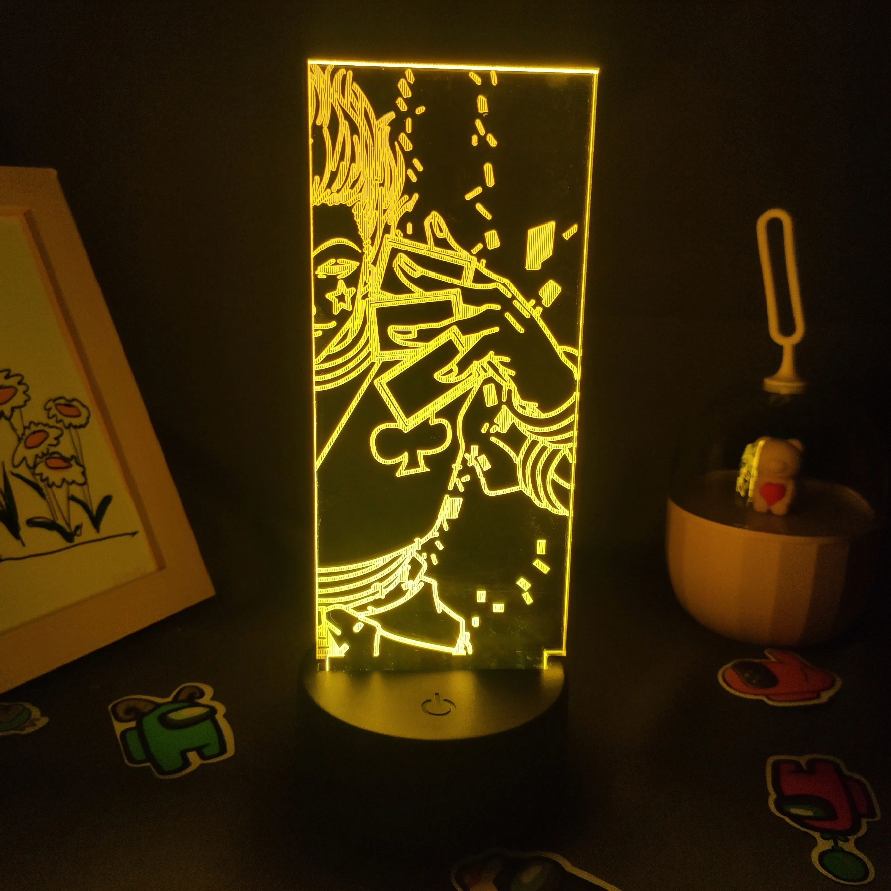 Манга лава лампа хисока аниме Hunter X 3D Led RGB ночсветильник фигурка креативный