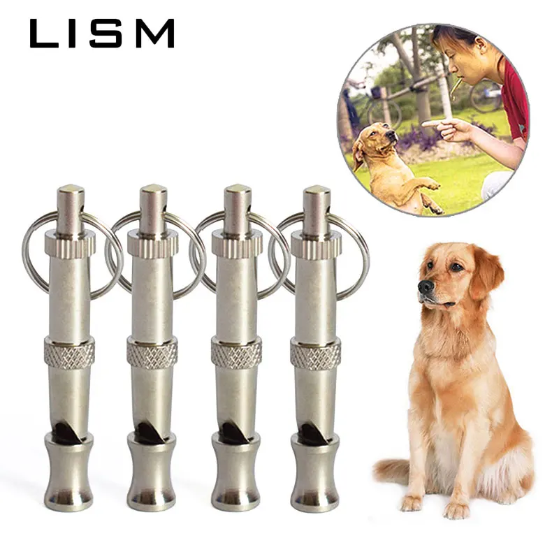 Ультразвуковой свисток для домашних питомцев 4 шт./лот двухцветная канавка