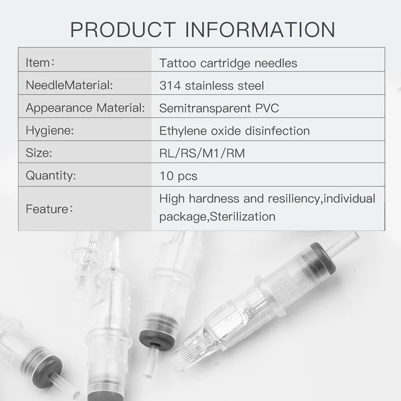 314 иглы из нержавеющей стали круглые шейдеры 10 шт. тату картридж экстремальные 5RS