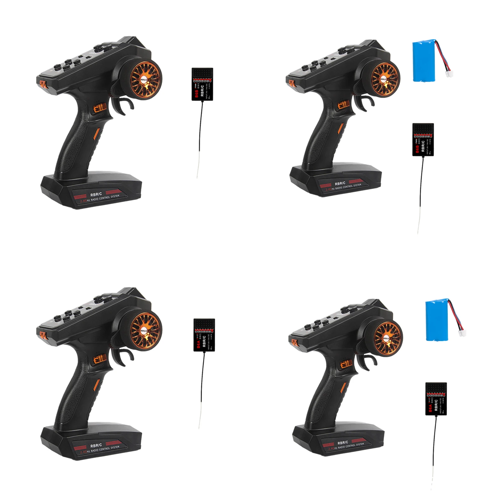 

2.4G 6 Channel RC Radio Transmitter with Receiver for RC Car Boat Tanks Truck Quadcopter Accessories