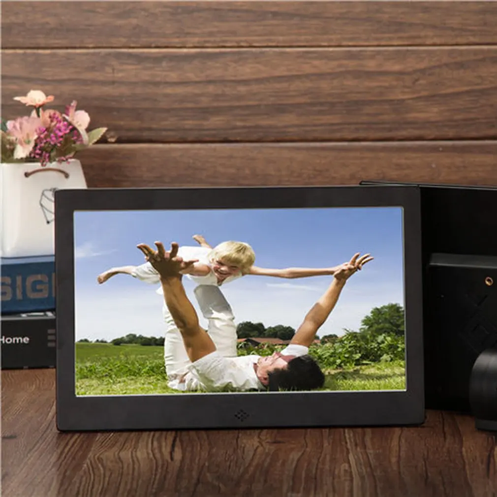 10 дюймов Экран светодиодный Подсветка HD Цифровая фоторамка электронный альбом