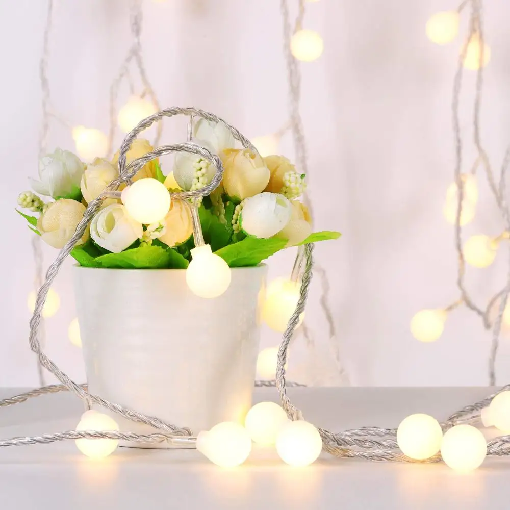 10/20/30/50/100M led globe Christmas String Light AC220V Outdoor waterproof Lighting wedding Party garden decorations lights | Лампы и