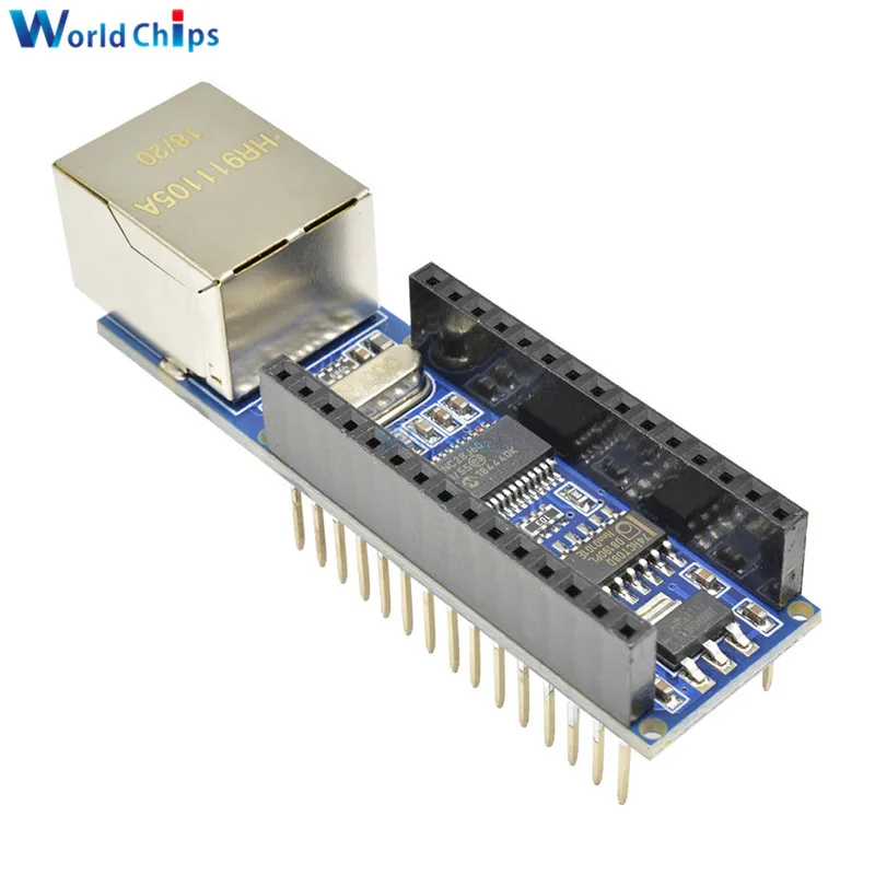 10Pcs/Lot Nano V3 Ethernet Shield ENC28J60 Microchip HR911105A Webserver Board Module for Arduino 3.0 | Электронные компоненты