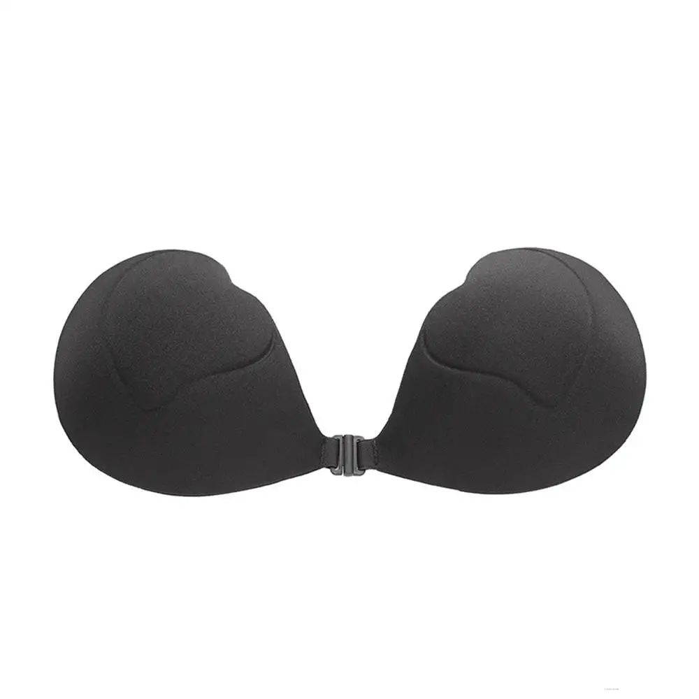 

Intimates Accessories Bras Heart-shape Embossed Gathering Strapless Invisible Push Up Bra Female Underwear Solid Color