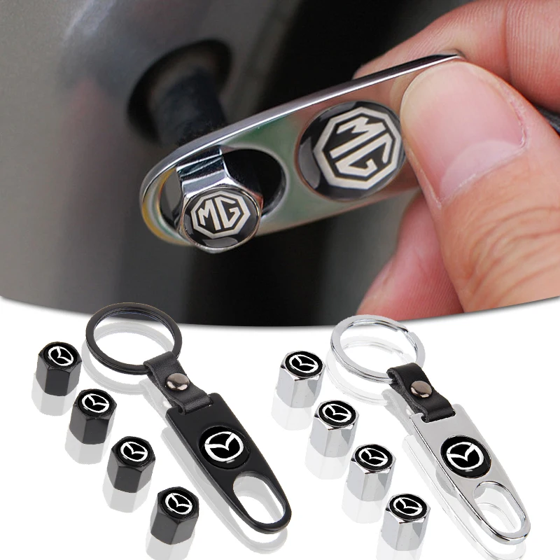 

5pcs Car Tire Valve Cap Tool Keychain Dust Cover for Mazda Mazda 2 Mazda 3 Mazda 6 CX-3 CX-5 CX-8 MX-30 MX-5 BT-50 ATENZA ATENZA