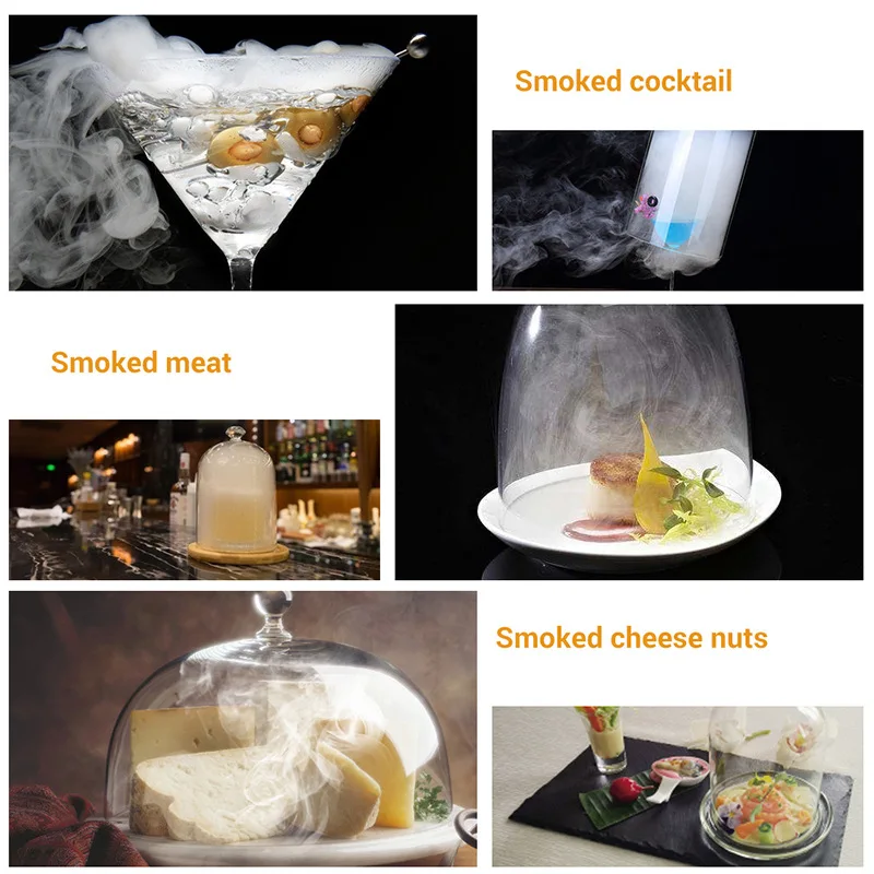 Handheld Food Smoked Gun Portable Cuisine Steak Salmon Infuser Smoking Fumigation Machine Cooking Tool Sushi BBQ Accessories | Бытовая