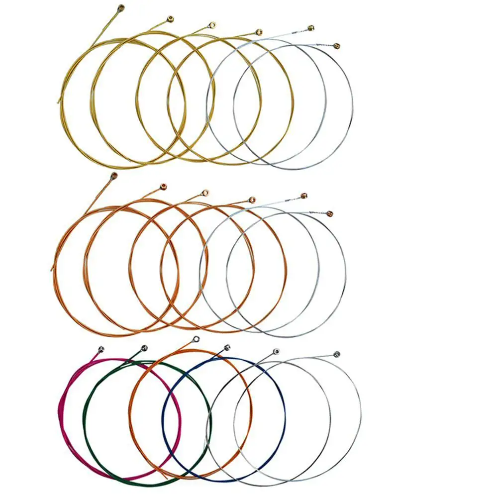 Струны для акустической гитары с медным покрытием 6 шт. | Спорт и развлечения