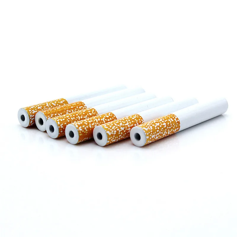 1 шт. портативный мини в виде сигареты металлическая курительная трубка