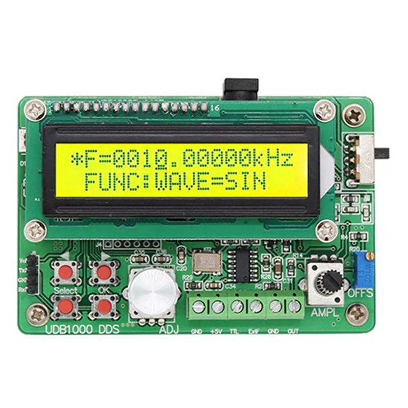 UDB1008S DDS Function Signal Generator Frequency Meter Counter Sine Pulse Duty Cycle Communication US Plug | Инструменты