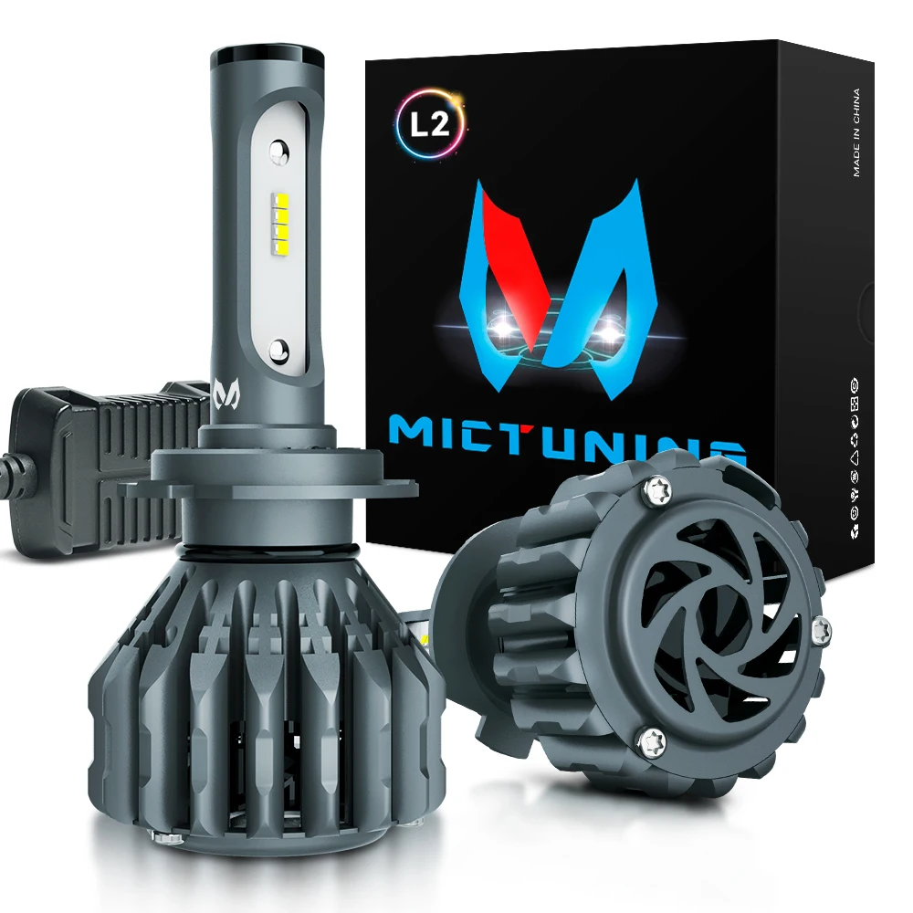 MICTUNING Автомобильный светодиодный фары для H7 H11 9005 9006 все в одном Conversion Kit 70 Вт 6500K