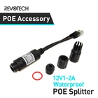 Водонепроницаемый сплиттер PoE 10100 м со стандартом IEEE 802.3af и выходом 12 в 1 а 5,5x2,1 мм, Разъем Power over Ethernet для IP-камеры