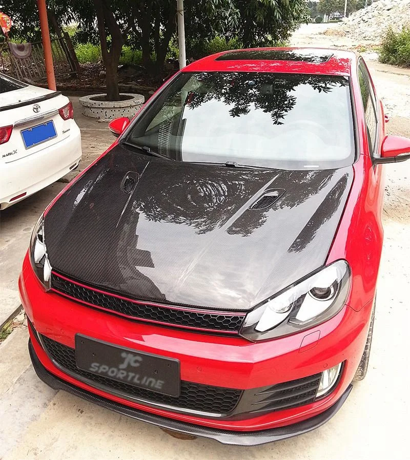 

Подходит для 10-13 Volkswagen Golf 6 Gti автомобильный спойлер из углеродного волокна для губ Передняя Лопата