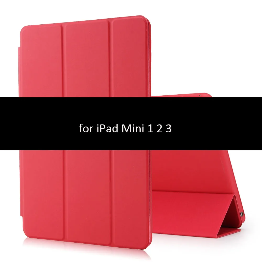 Чехол для iPad 9,7 дюймов GOLP из искусственной кожи противоударный смарт-чехол для iPad Mini 1 2 3 4 5 крышка - Цвет: Red-123