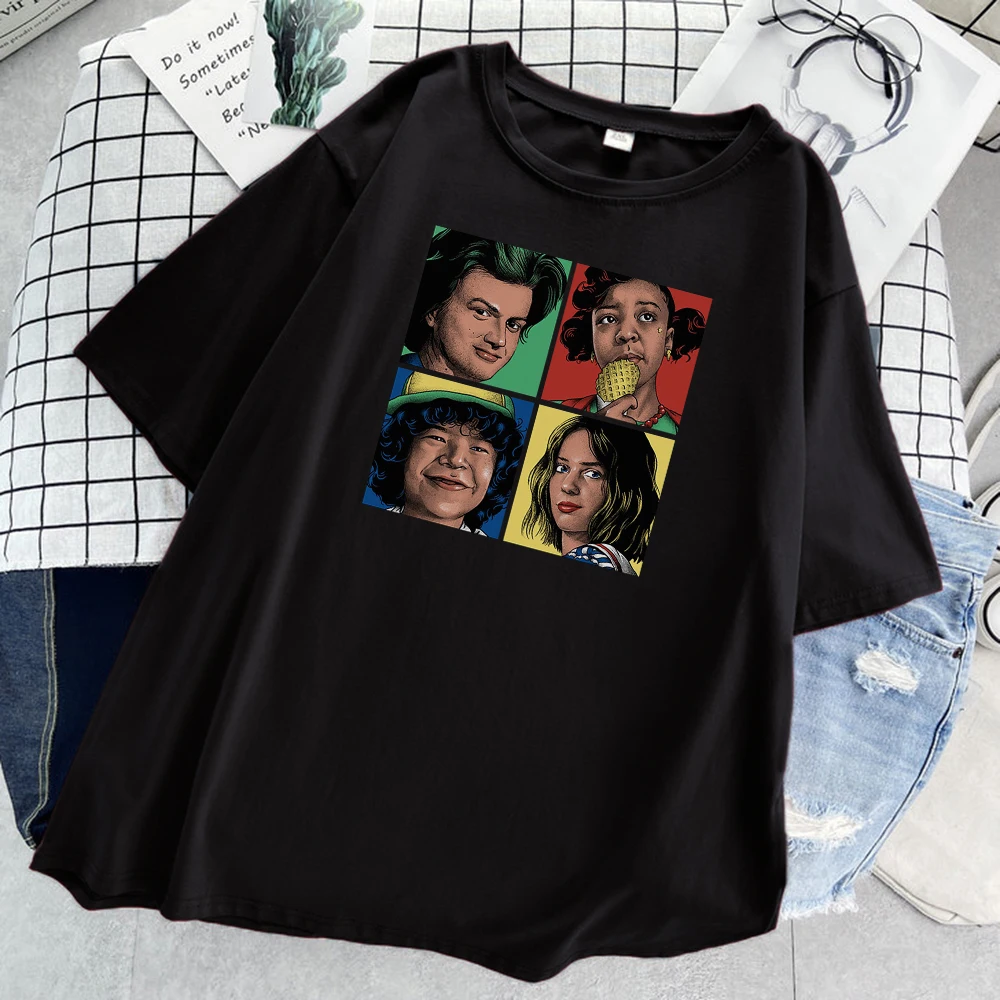 

Different Demeanor Scoops Womens T-Shirt Fashion INS 2021 T Shirts Harajuku Loose T Shirts O-Neck Women's Tee Shirt Summer New