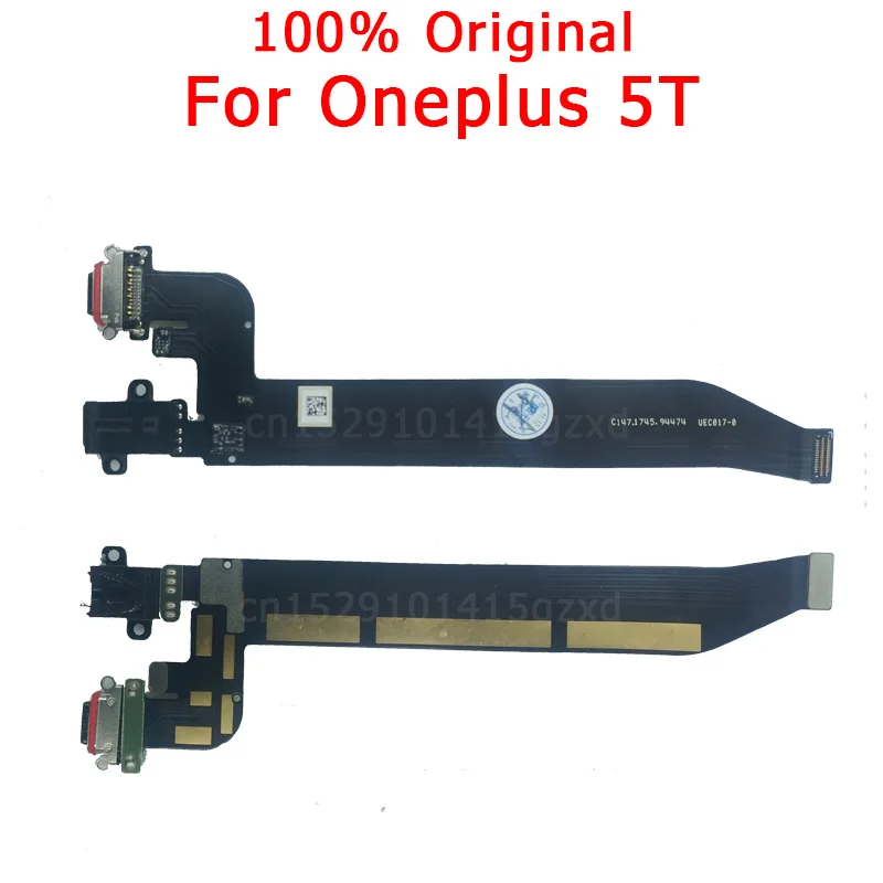 Оригинальная Гибкая плата для Oneplus 5T зарядный порт One plus зарядная USB разъем PCB