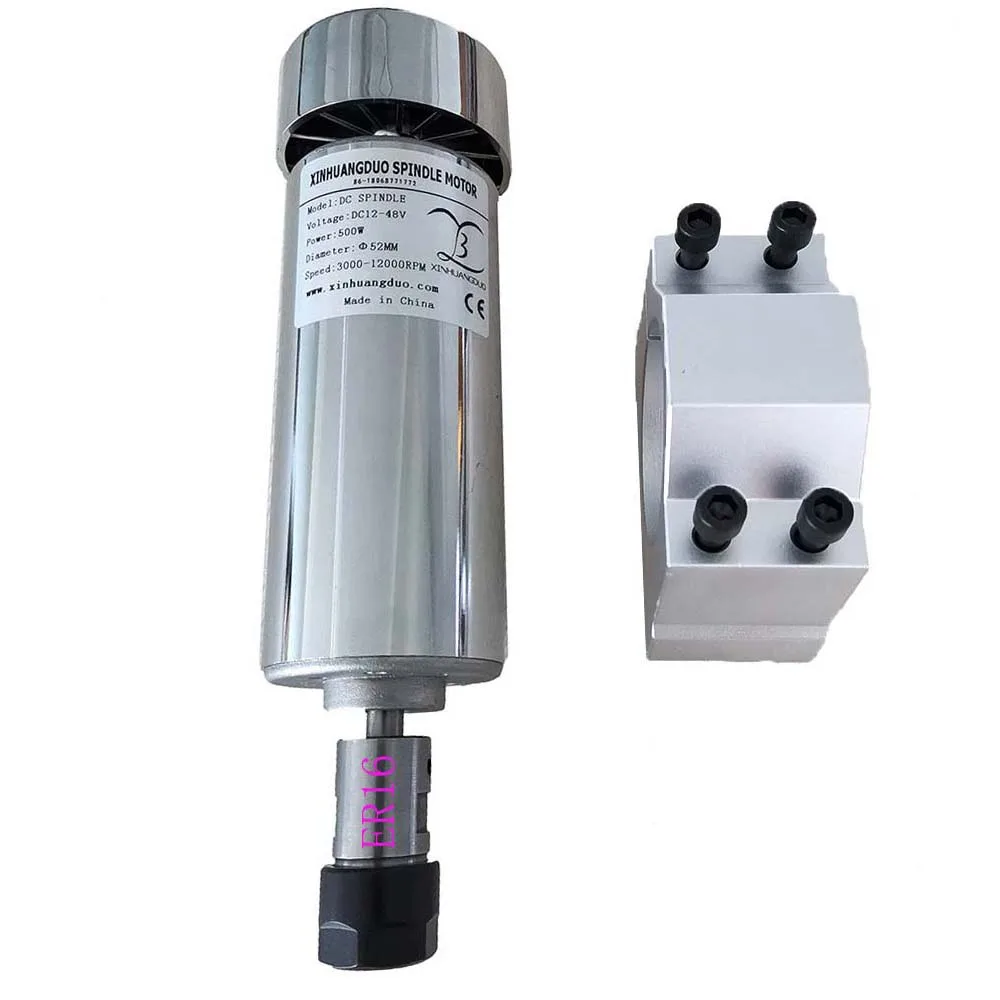 С воздушным охлаждением 0.5kw CNC spindleMotor Kit ER11 патрон 500 Вт мотор шпинделя+ регулятор скорости питания для гравировки