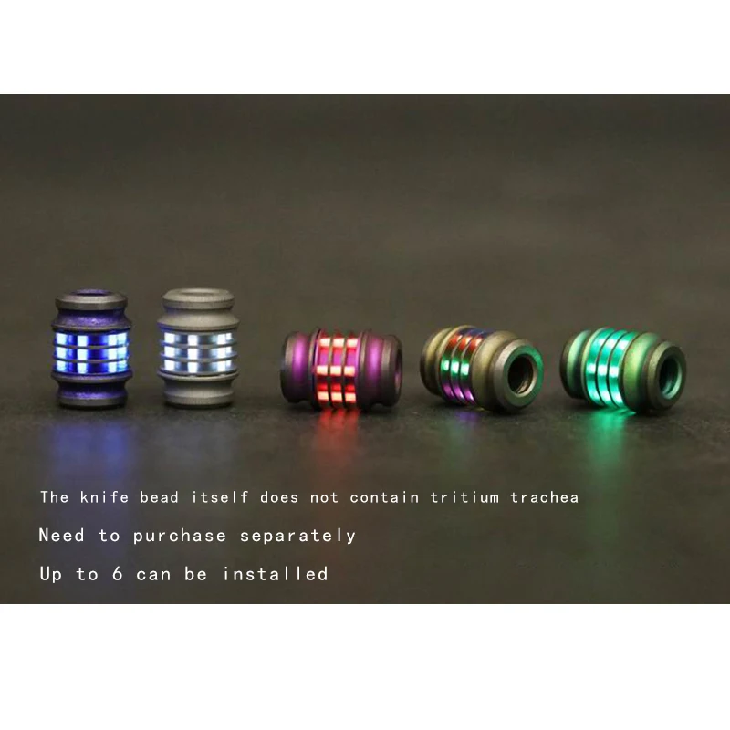 Бусы из титана для повседневного использования 1 шт. бусы на ремне ножи бусины