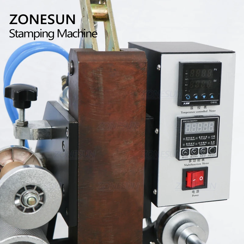 ZONESUN ZSP- 980K автоматическая штамповочная машина для сгибания кожаных логотипов