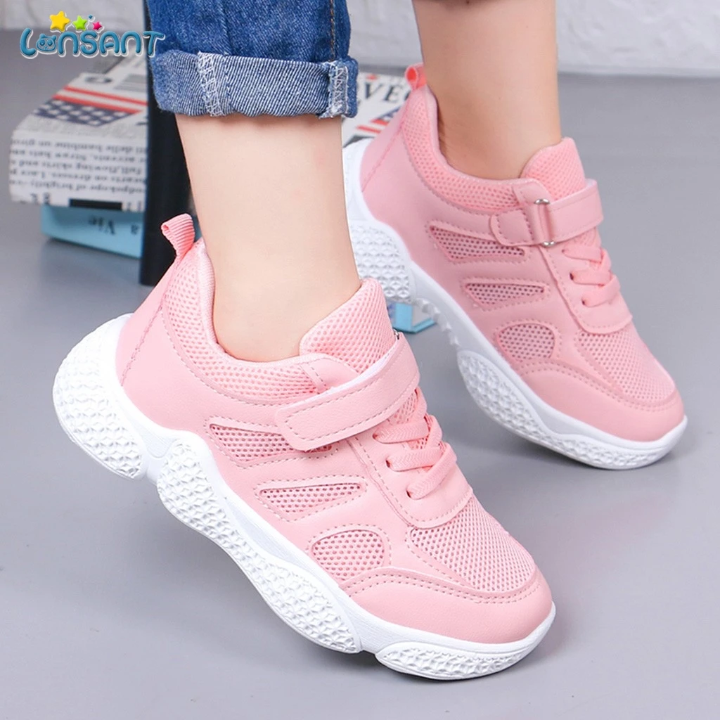 LONSANT Baby Sneakers 2019 Children Flat Shoes Infant Kids Girls Boys Solid Stretch Mesh Sport Run N30 | Детская одежда и обувь