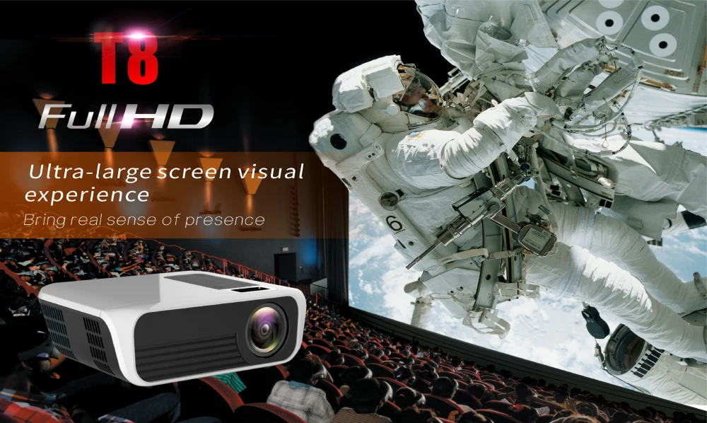 Salange T8 светодиодный проектор Full HD 1080P проектор 5000 люмен домашний кинотеатр проектор видео проектор с HDMI USB VGA кинотеатр медиа
