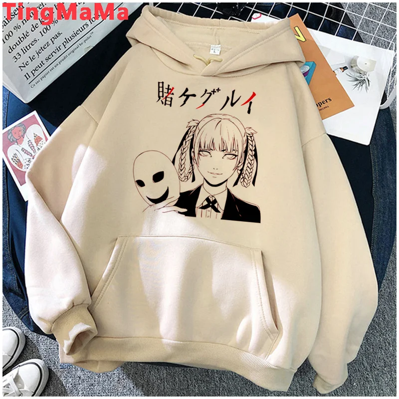 

Толстовка Kakegurui мужская с капюшоном, уличная одежда с принтом ольччан, гранж, уличная одежда