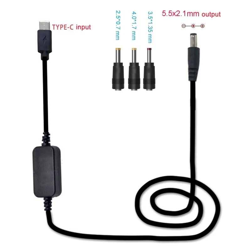 Кабель адаптер USB C Type PD на 12 В 2 5/3 5/4 0/5 5 мм 36 Вт|Адаптеры AC/DC| |