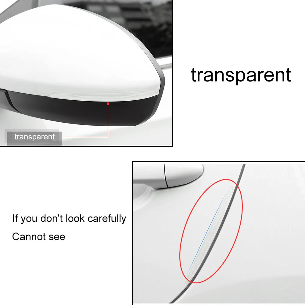 LEEPEE 4 шт./набор Защита от царапин бампера универсальная защитная полоса для